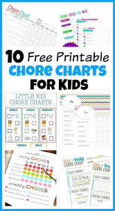 Chore List Co Childrens Household Chores Pulpitis Info