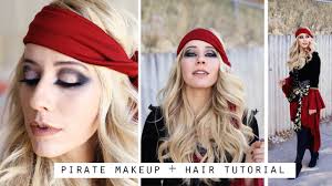 pirate makeup hair tutorial