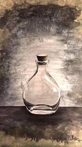 Glass Bottle Oil Painting Shaftain S
