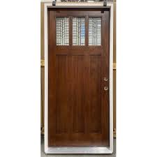 Lite Mahogany Prehung Wood Door Unit