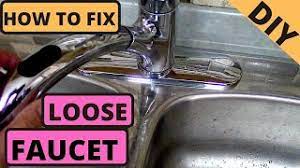 how to fix loose kitchen faucet diy