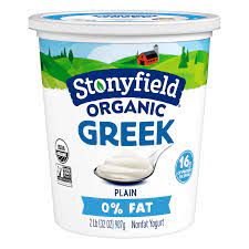 stonyfield organic greek nonfat yogurt