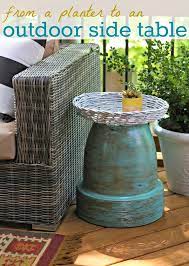 Planter To Outdoor Side Table