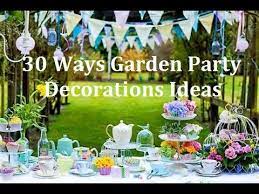 Garden Party Design Decorations Ideas