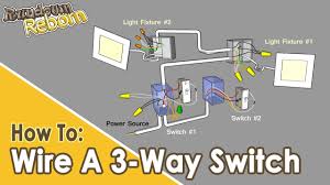 to wire a 3 way switch multiple lights