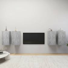 Tv Cabinets 4 Pcs Concrete Grey 30