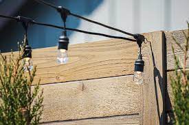 how to hang outdoor string lights on