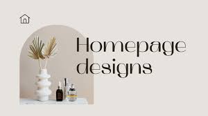 homepage design exles for
