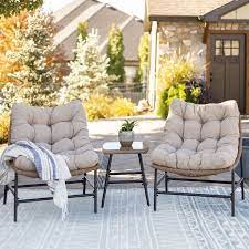 Papasan Scoop Outdoor Patio Chairs Set