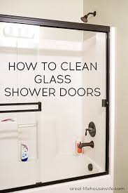 how to clean glass shower doors glass