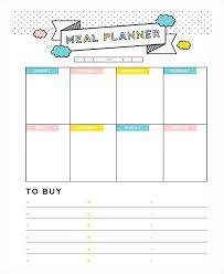 Daily Meal Planner Template Nutrition Meetwithlisa Info
