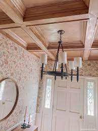 coffered ceiling diy tutorial palmetto