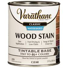 Varathane 1 Qt Classic Clear Tint Base Water Based Interior Wood Stain