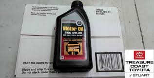 new oem toyota 5w20 genuine motor oil