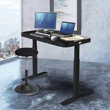 These desks are design to help you feel comfortable when using your laptop. Seville Classics Modern Black Height Adjustable Electric Desk