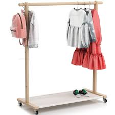 storage shelf kids clothing rack