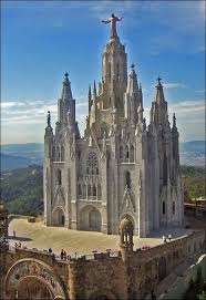 Antoni gaudi's church, which still isn't finished a century after construction began, has received its formal planning permit. Tibidabo Church Barcelona Spain Catedral Igreja Monumentos