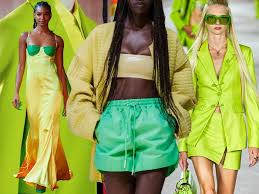 yellow and green outfits are the latest