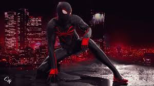 Spider man ps4 game black cat. 320x568 Spider Man Red And Black Suit Art 320x568 Resolution Wallpaper Hd Superheroes 4k Wallpapers Images Photos And Background