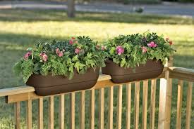 Flower boxes and window box planters are great for gardening in small spaces! Flower Plant Pots Baskets Window Boxes Hanging Rail Window Box Planter Fence Balcony Railings Decking Garden Patio