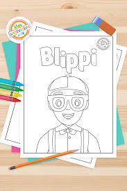 fun blippi coloring pages