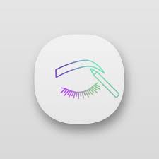 eyebrows shaping app icon ui ux user