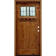 Wood Front Doors Craftsman Exterior