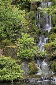 waterfall at portland japanese garden
