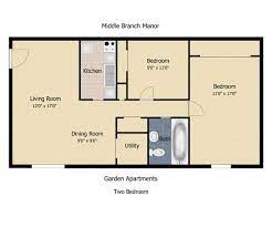 2 Bedroom Apartment Floor Plan