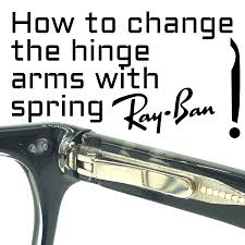 hinge arms with ray ban spring