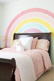 Diy Rainbow Painted Wall And Little