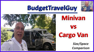 minivan vs cargo van size comparison