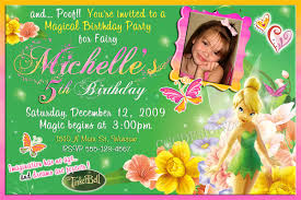 Tinkerbell Invitation Wording Awesome Personalized Tinkerbell