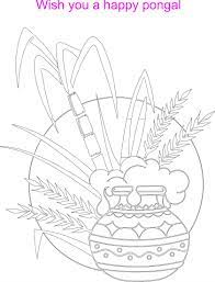 Color dozens of pictures online, including all kids favorite cartoon stars, animals, flowers, and more. Pongal Festival Coloring Printable Page For Kids