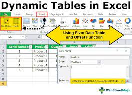 dynamic tables in excel what is it