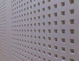 white perforated gypsum board prime