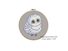 Pdf Instant Download Baby Owl Cross Stitch Chart Pattern