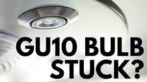 GU10 bulb stuck in socket? Here's how to remove and replace it... - YouTube