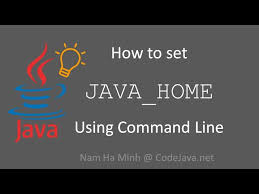 tip set java home using command line