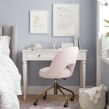 Home offices desks furniture & accessories other rooms small spaces wake & work in this bedroom, a long, simple wood table doubles as a nightstand and desk — a clever way to make the room more functional without requiring additional floor space. Chelsea Small Space Desk Pottery Barn Teen