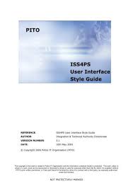 It consists of information output from the machine, as well as a set of control elements for the user to. Iss4ps User Interface Style Guide