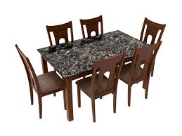 What should i look for when buying a dining table? Buy Onyx 6 Seater Dining Table In Cappuccino Godrej Interio