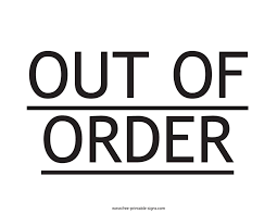All visitors must sign out when they are leaving the premises. Printable Out Of Order Sign Free Printable Signs