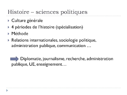 Il existe quatre grandes familles de licences : Double Licence Sciences Politiques Histoire A La Sorbonne Ppt Telecharger