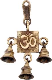 Brass Om Wall Hanging Bell