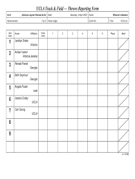 blank track and field entry sheets