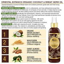 Acts as a hair nourisher. Buy Oriental Botanics Organic Coconut Wheat Germ Oil For Hair Skin Online At Best Price Bigbasket