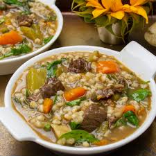 best beef barley vegetable soup two