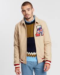 College Bomber Jacket In Wool Blend Quality