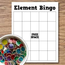 element bingo activity math love